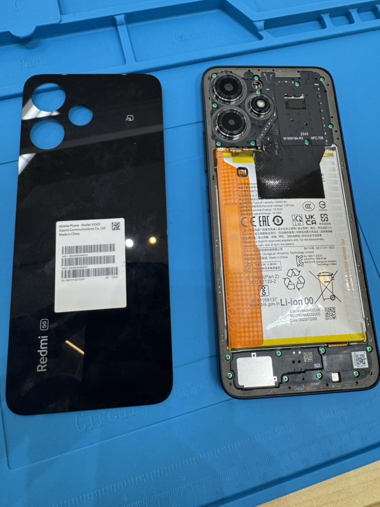 【滋賀】Redmi 15 5Gのバッテリー交換はスマホリペアプラスへ！栗東・南草津・八日市でデータそのまま修理